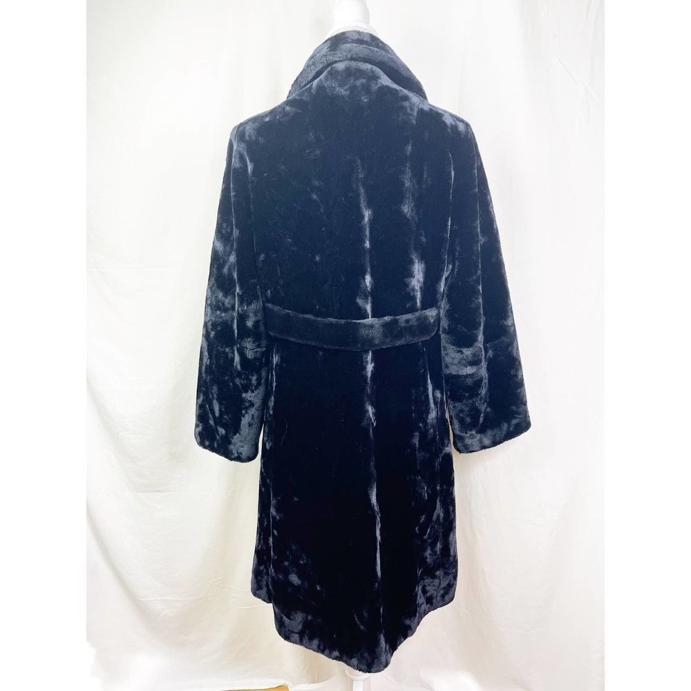 1960s Vintage Borgazia Faux Fur Double Breasted Coat - Picture 8 of 8